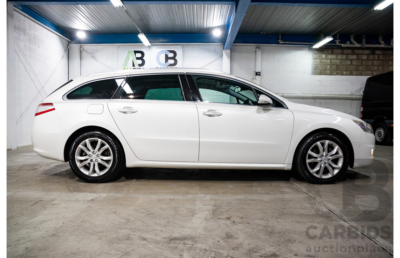 10/2012 Peugeot 508 Allure Touring 1.6T 4d Wagon Blanc Banquise White Turbo 1.6L