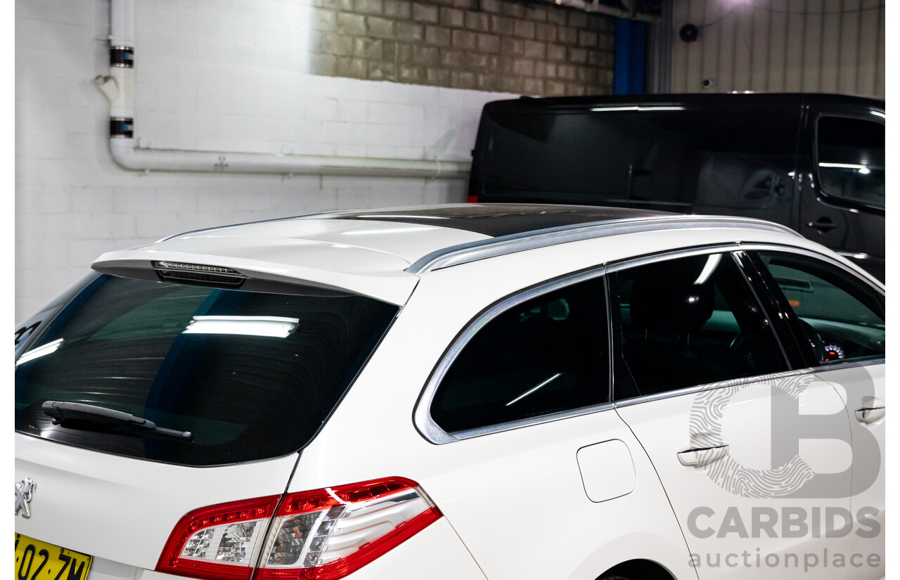 10/2012 Peugeot 508 Allure Touring 1.6T 4d Wagon Blanc Banquise White Turbo 1.6L