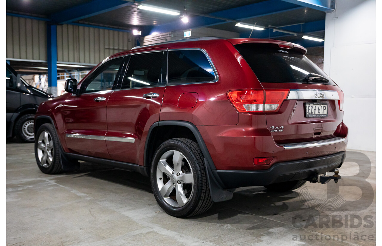 12/2012 Jeep Grand Cherokee Limited (4x4) WK 4d Wagon Deep Cherry Red Pearl V6 3.6L