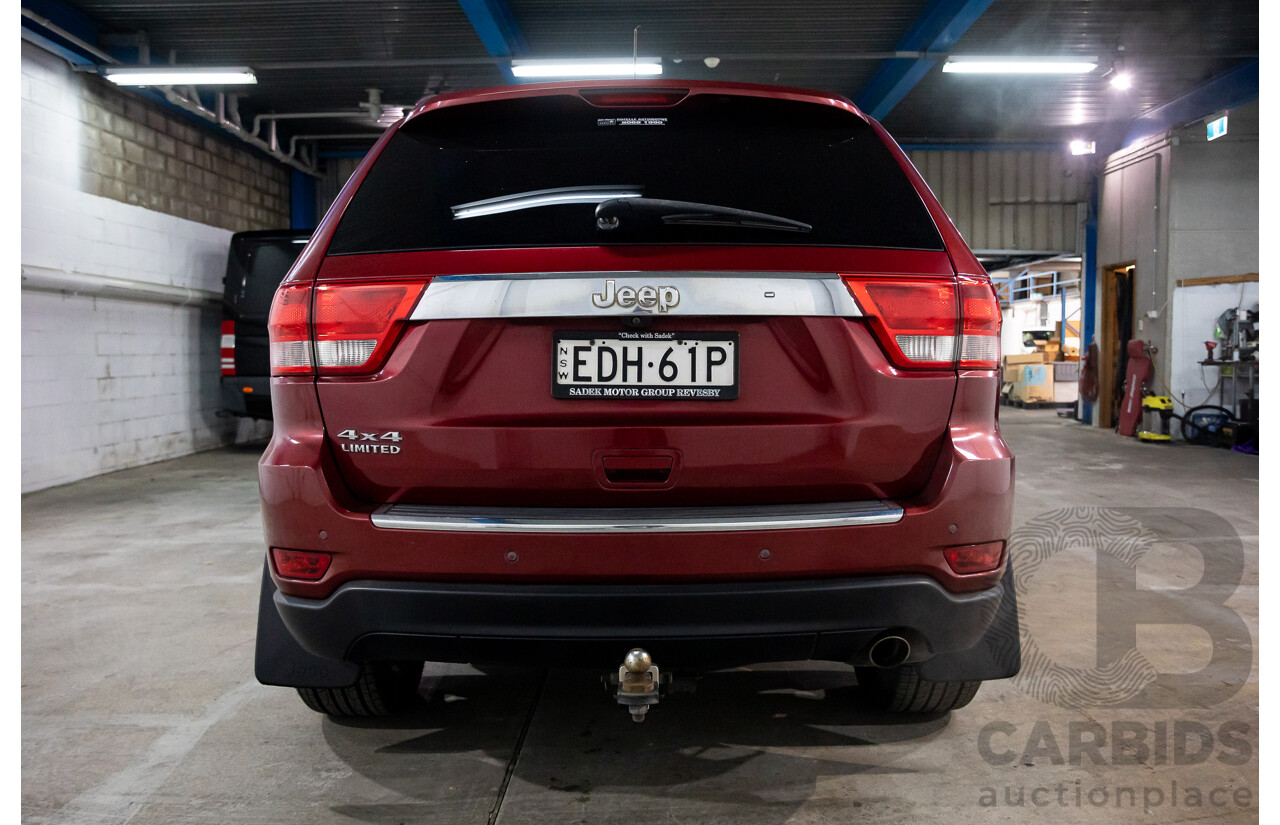 12/2012 Jeep Grand Cherokee Limited (4x4) WK 4d Wagon Deep Cherry Red Pearl V6 3.6L