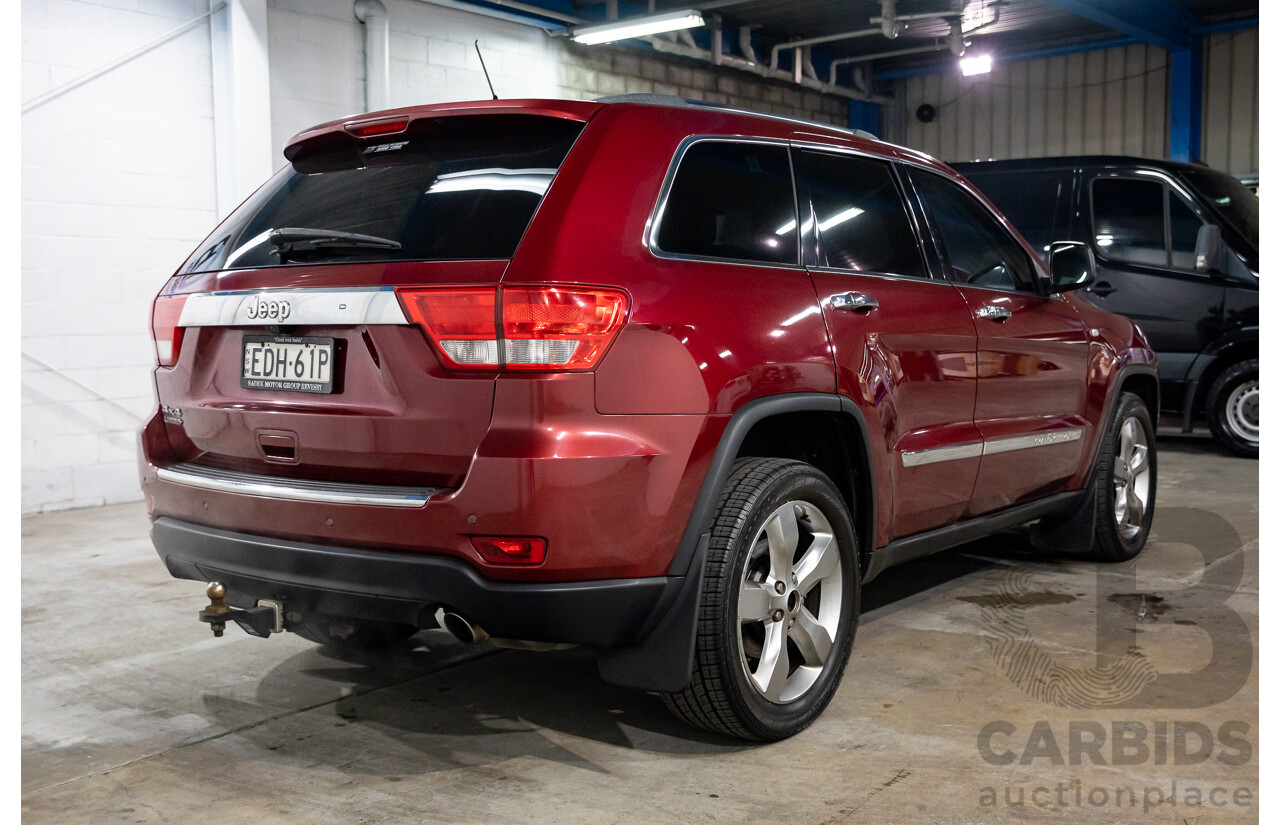 12/2012 Jeep Grand Cherokee Limited (4x4) WK 4d Wagon Deep Cherry Red Pearl V6 3.6L