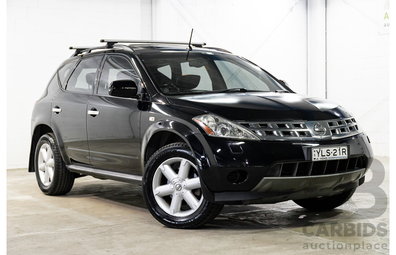 12/2006 Nissan Murano Ti-L Z50 4d Wagon Obsidian Black V6 3.5L