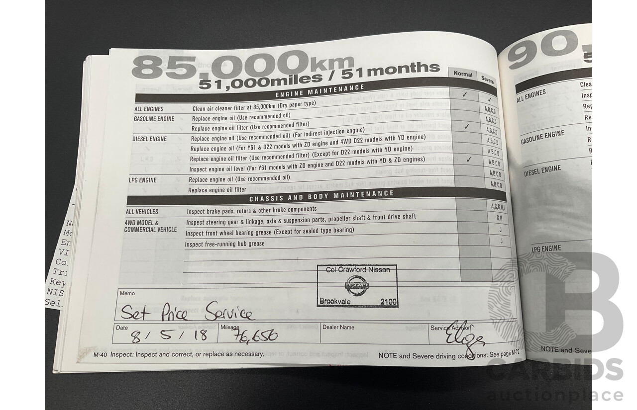 12/2006 Nissan Murano Ti-L Z50 4d Wagon Obsidian Black V6 3.5L