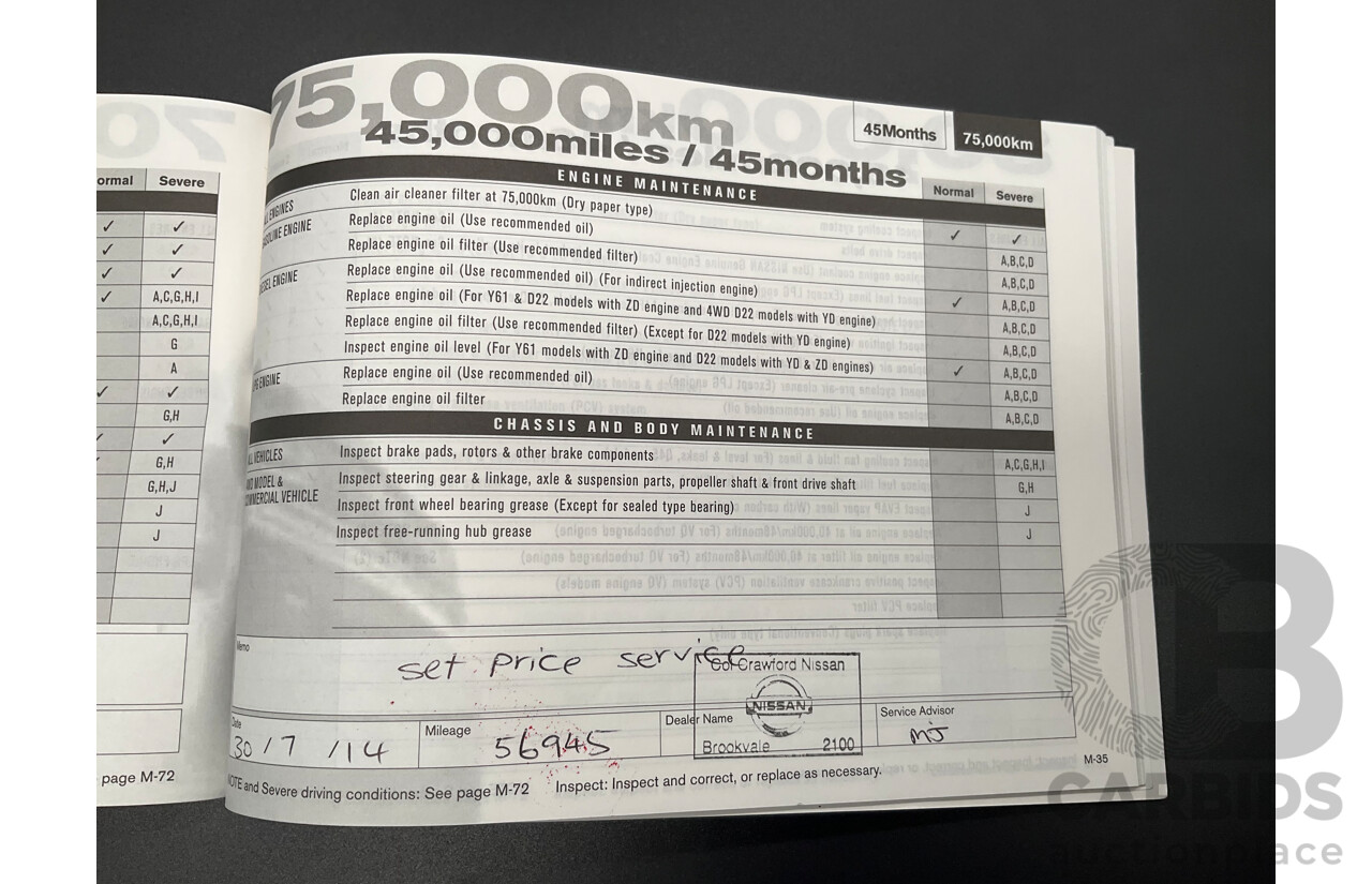 12/2006 Nissan Murano Ti-L Z50 4d Wagon Obsidian Black V6 3.5L