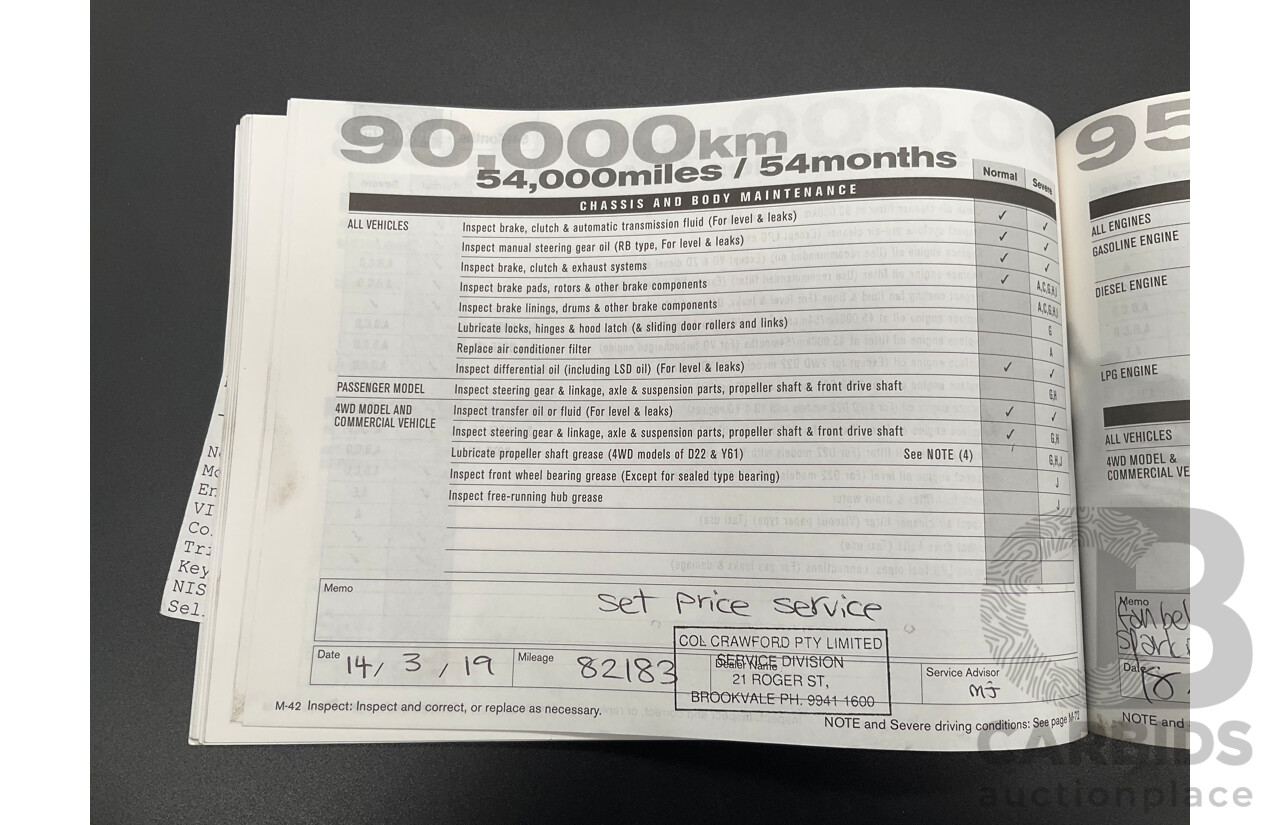 12/2006 Nissan Murano Ti-L Z50 4d Wagon Obsidian Black V6 3.5L