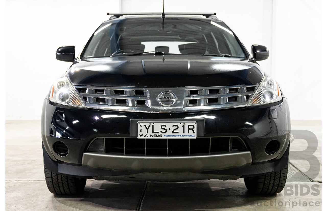 12/2006 Nissan Murano Ti-L Z50 4d Wagon Obsidian Black V6 3.5L