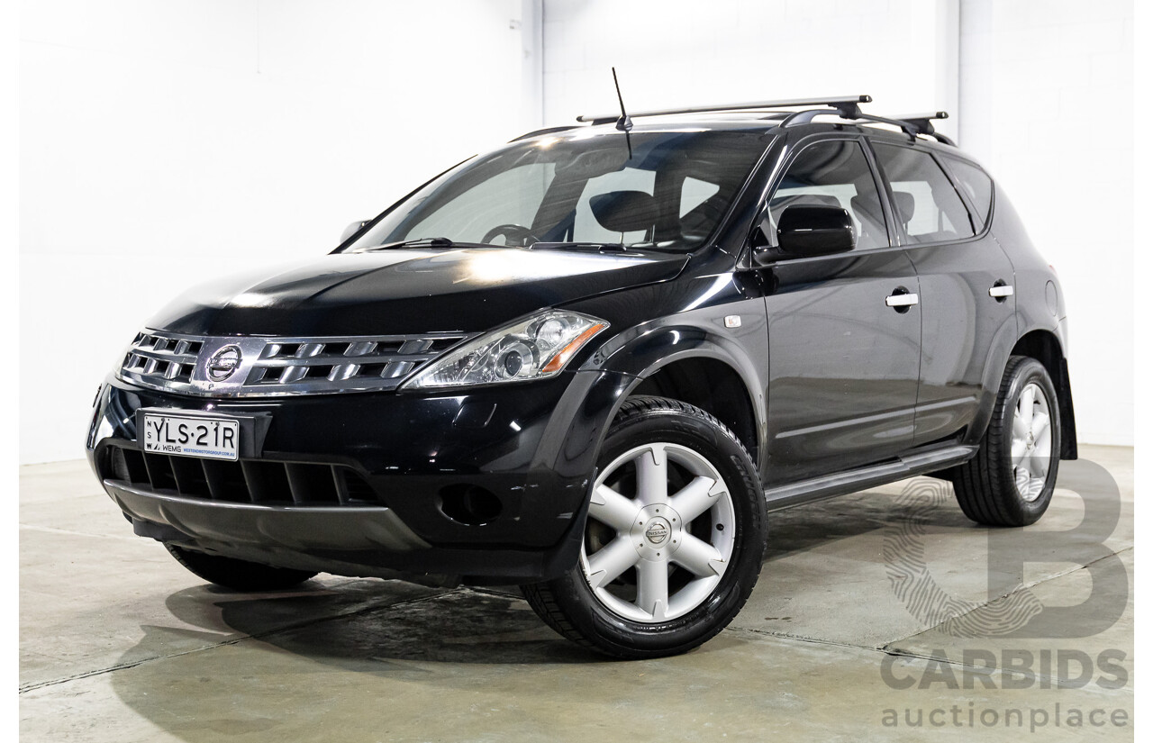 12/2006 Nissan Murano Ti-L Z50 4d Wagon Obsidian Black V6 3.5L