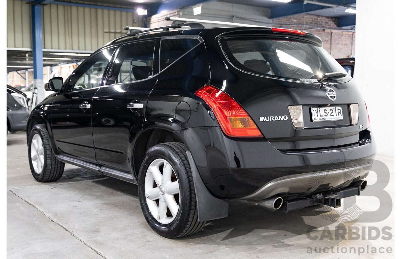 12/2006 Nissan Murano Ti-L Z50 4d Wagon Obsidian Black V6 3.5L