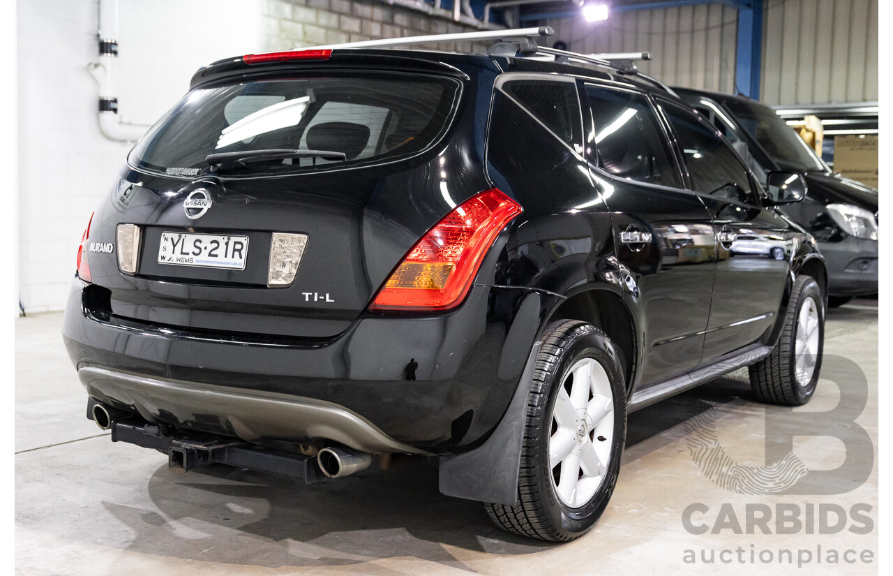 12/2006 Nissan Murano Ti-L Z50 4d Wagon Obsidian Black V6 3.5L