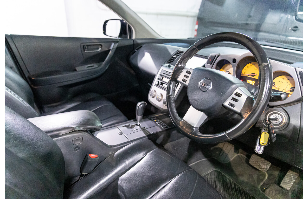 12/2006 Nissan Murano Ti-L Z50 4d Wagon Obsidian Black V6 3.5L