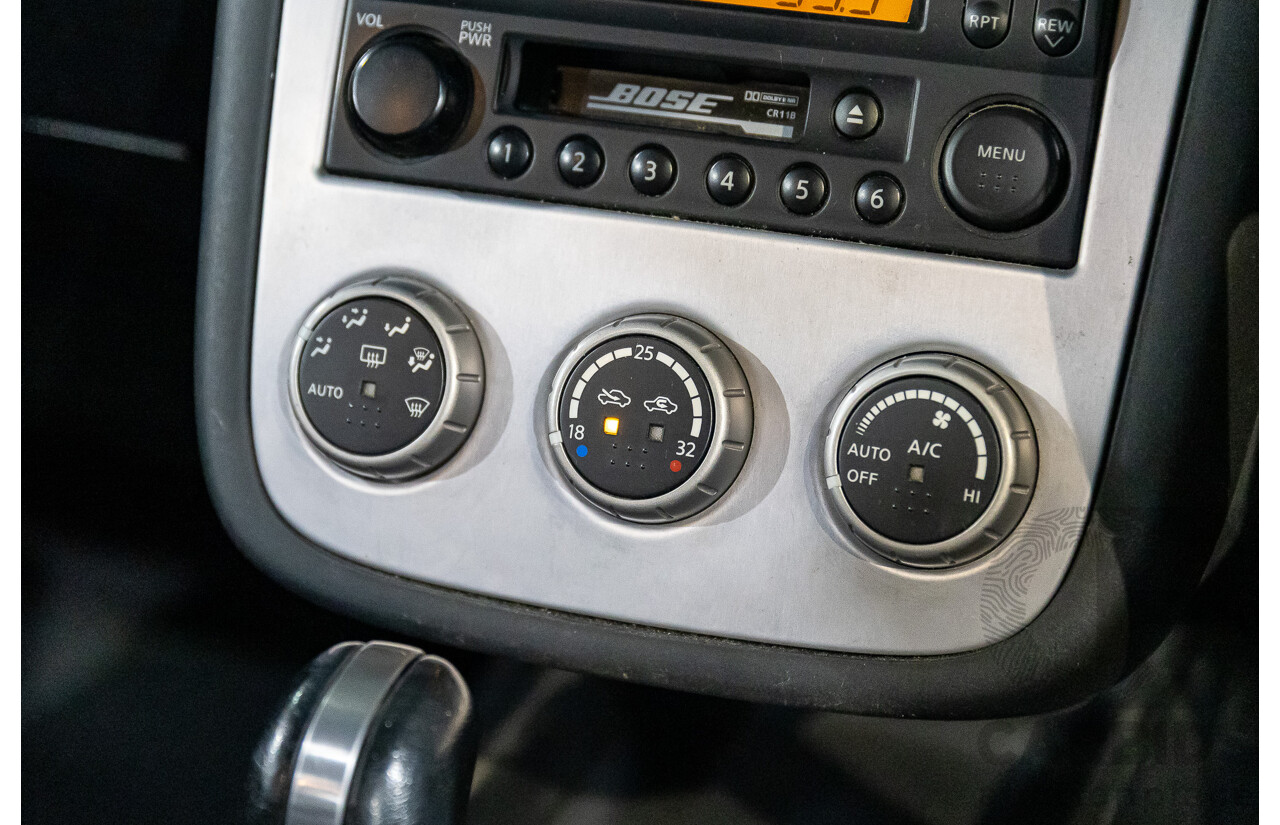 12/2006 Nissan Murano Ti-L Z50 4d Wagon Obsidian Black V6 3.5L