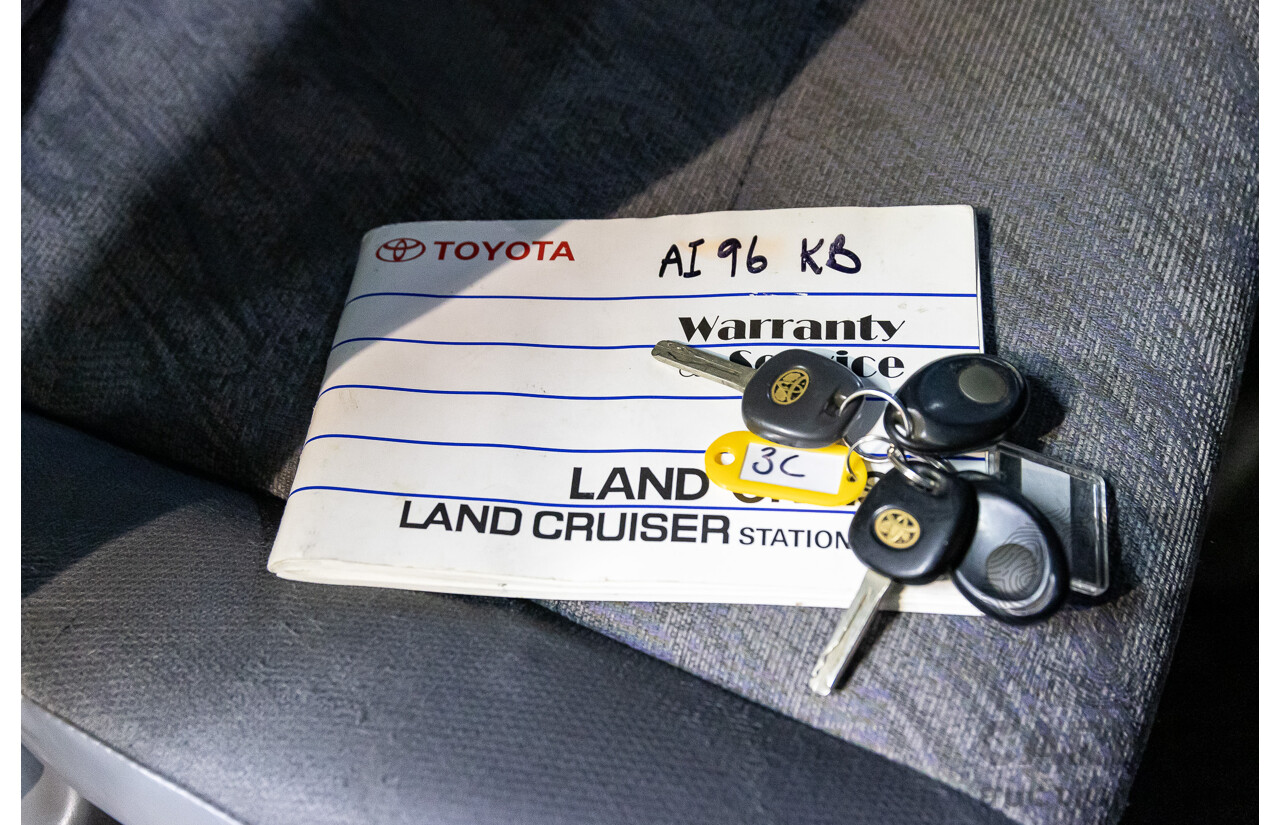 10/2001 Toyota Landcruiser GXL (4x4) HDJ100R 4d Wagon Thunder Cloud Grey Metallic Turbo Diesel 4.2L
