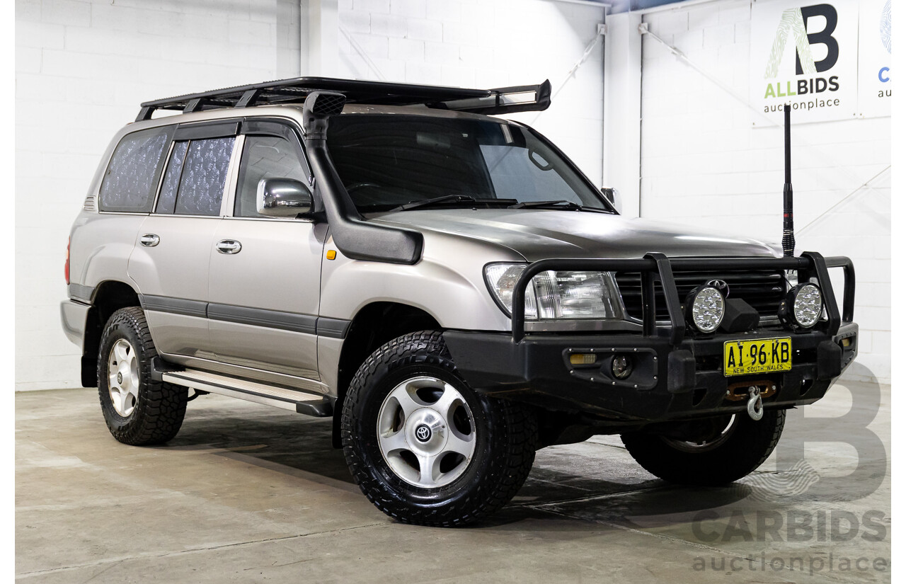 10/2001 Toyota Landcruiser GXL (4x4) HDJ100R 4d Wagon Thunder Cloud Grey Metallic Turbo Diesel 4.2L