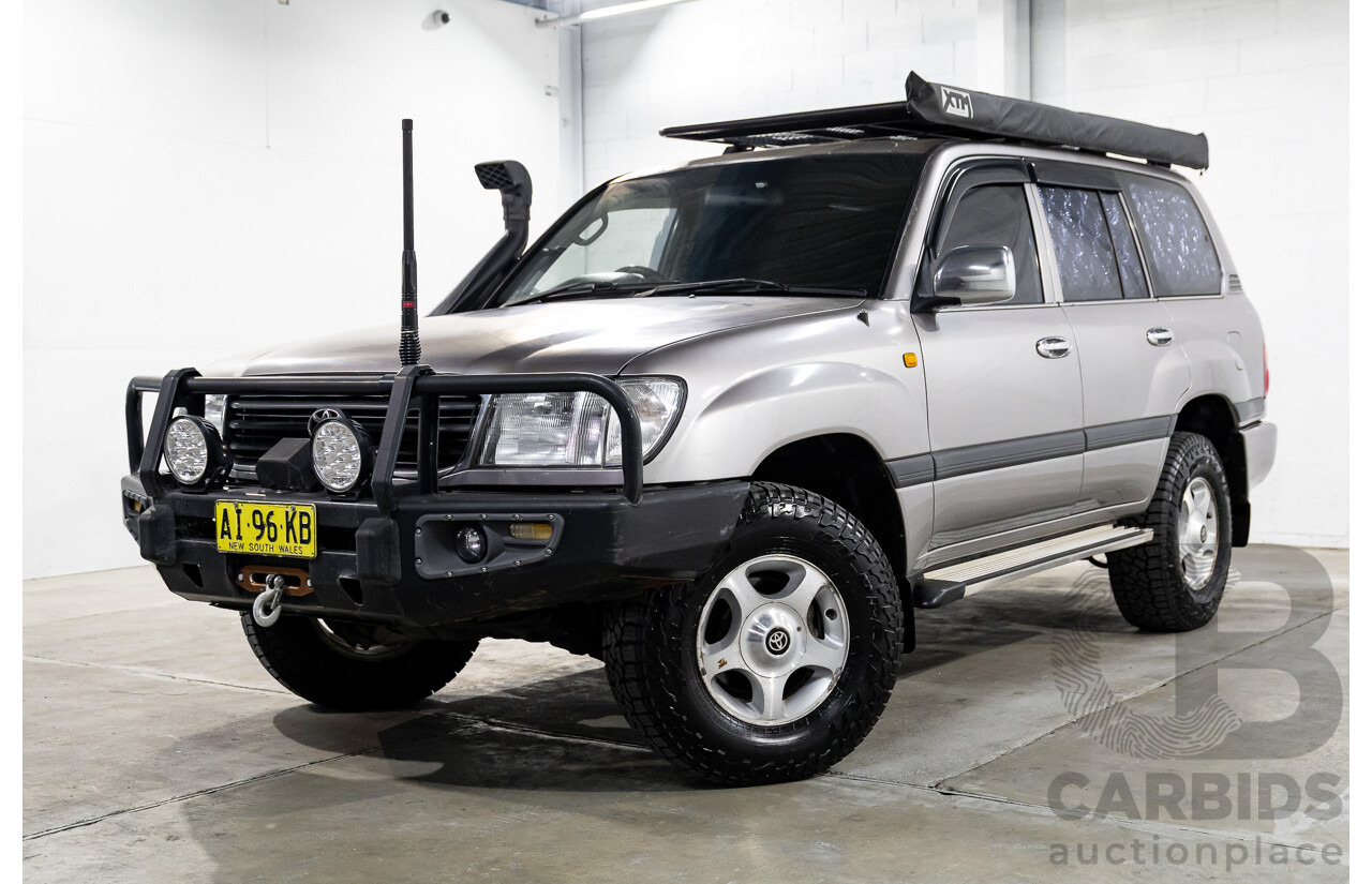 10/2001 Toyota Landcruiser GXL (4x4) HDJ100R 4d Wagon Thunder Cloud Grey Metallic Turbo Diesel 4.2L