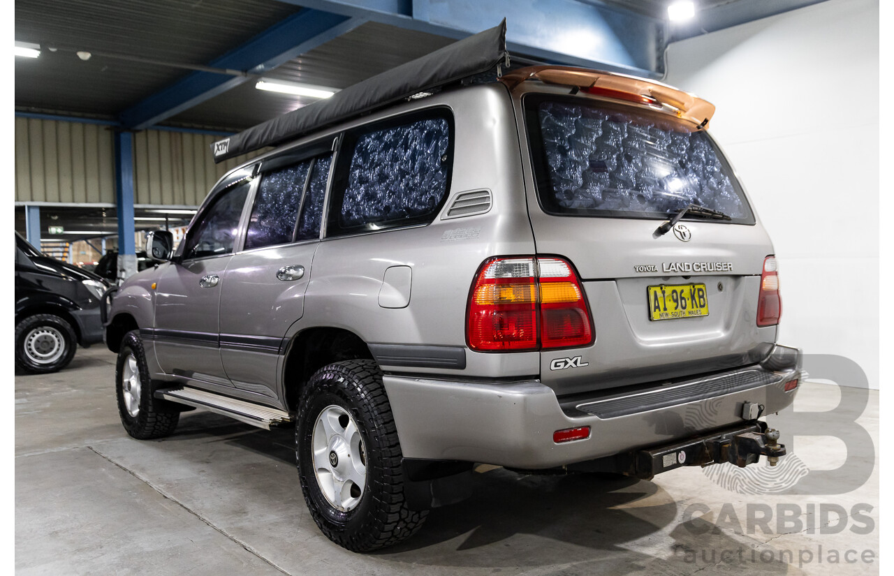 10/2001 Toyota Landcruiser GXL (4x4) HDJ100R 4d Wagon Thunder Cloud Grey Metallic Turbo Diesel 4.2L
