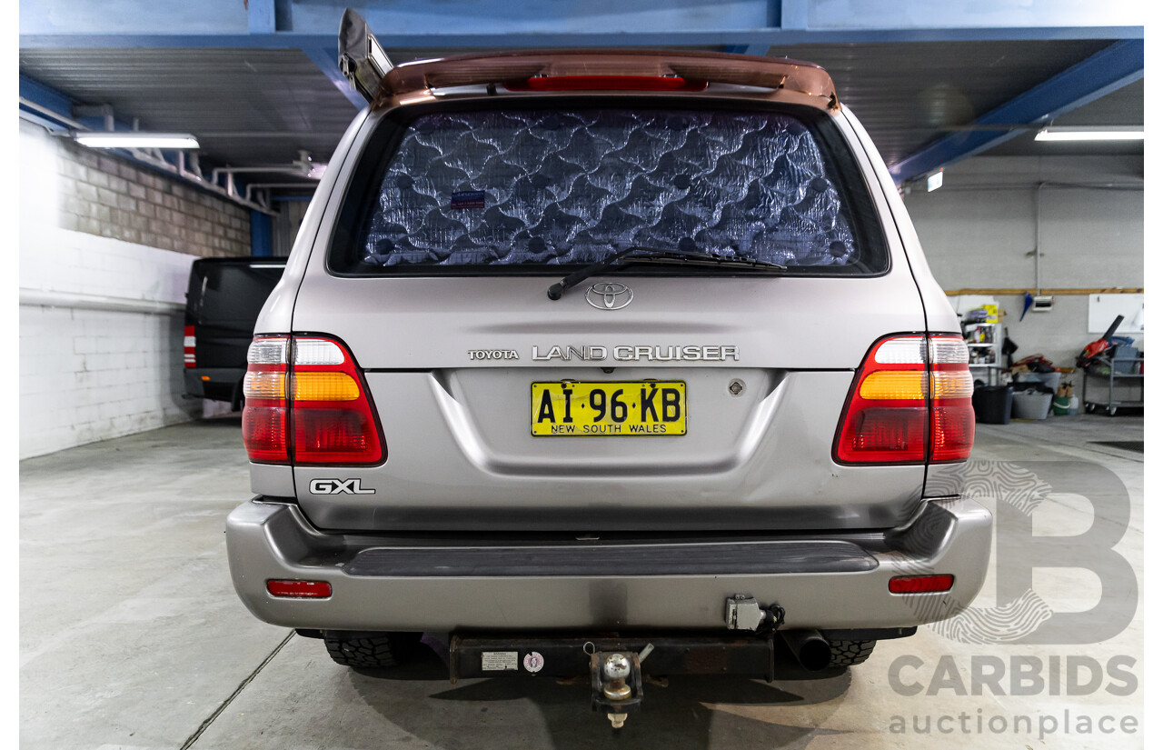 10/2001 Toyota Landcruiser GXL (4x4) HDJ100R 4d Wagon Thunder Cloud Grey Metallic Turbo Diesel 4.2L