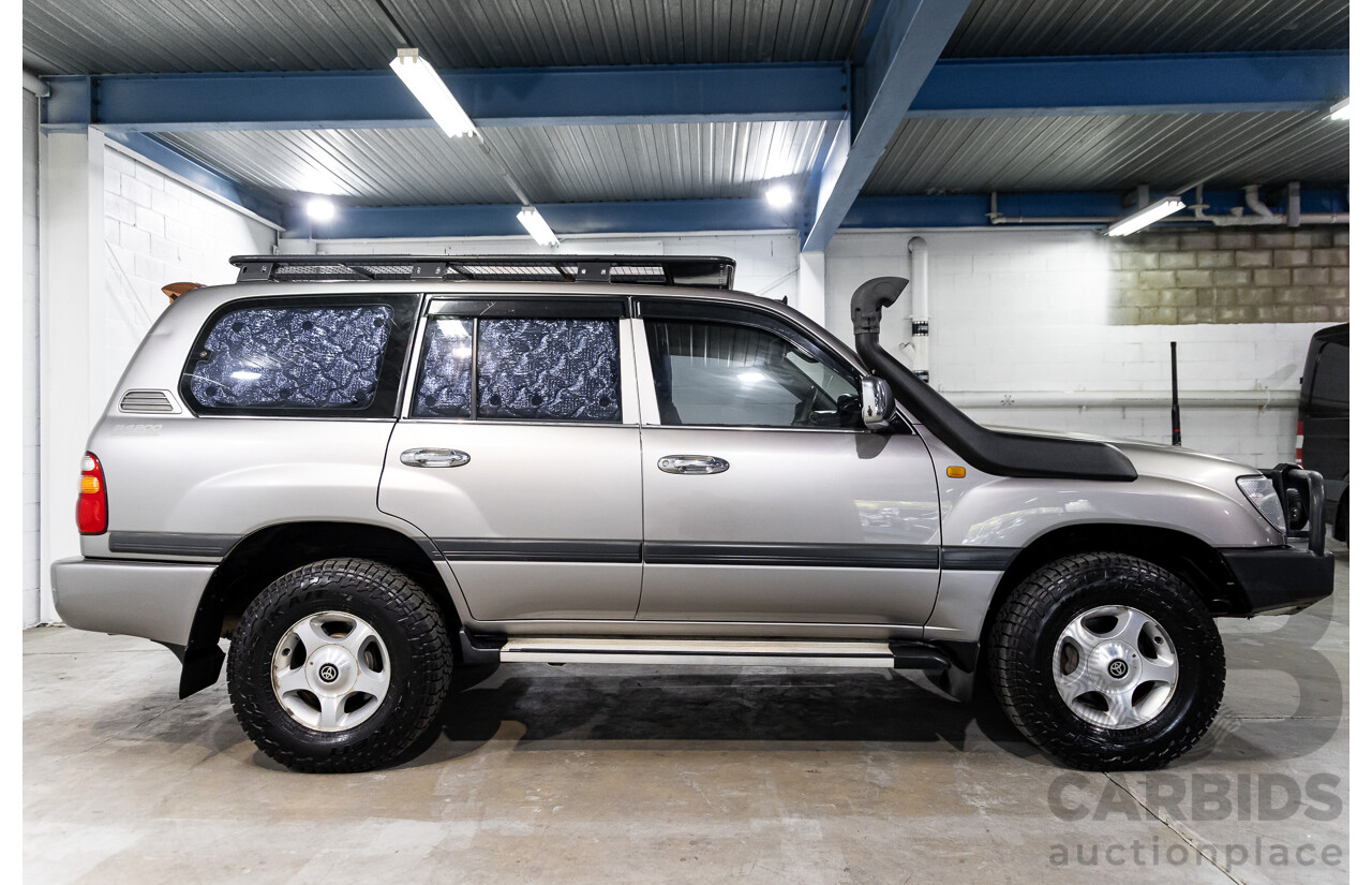 10/2001 Toyota Landcruiser GXL (4x4) HDJ100R 4d Wagon Thunder Cloud Grey Metallic Turbo Diesel 4.2L
