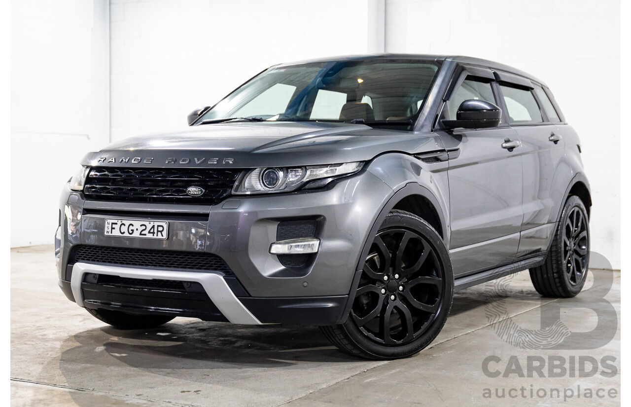 1/2015 Range Rover Evoque SD4 Dynamic LV MY15 5d Wagon Corris Grey Turbo Diesel 2.2L