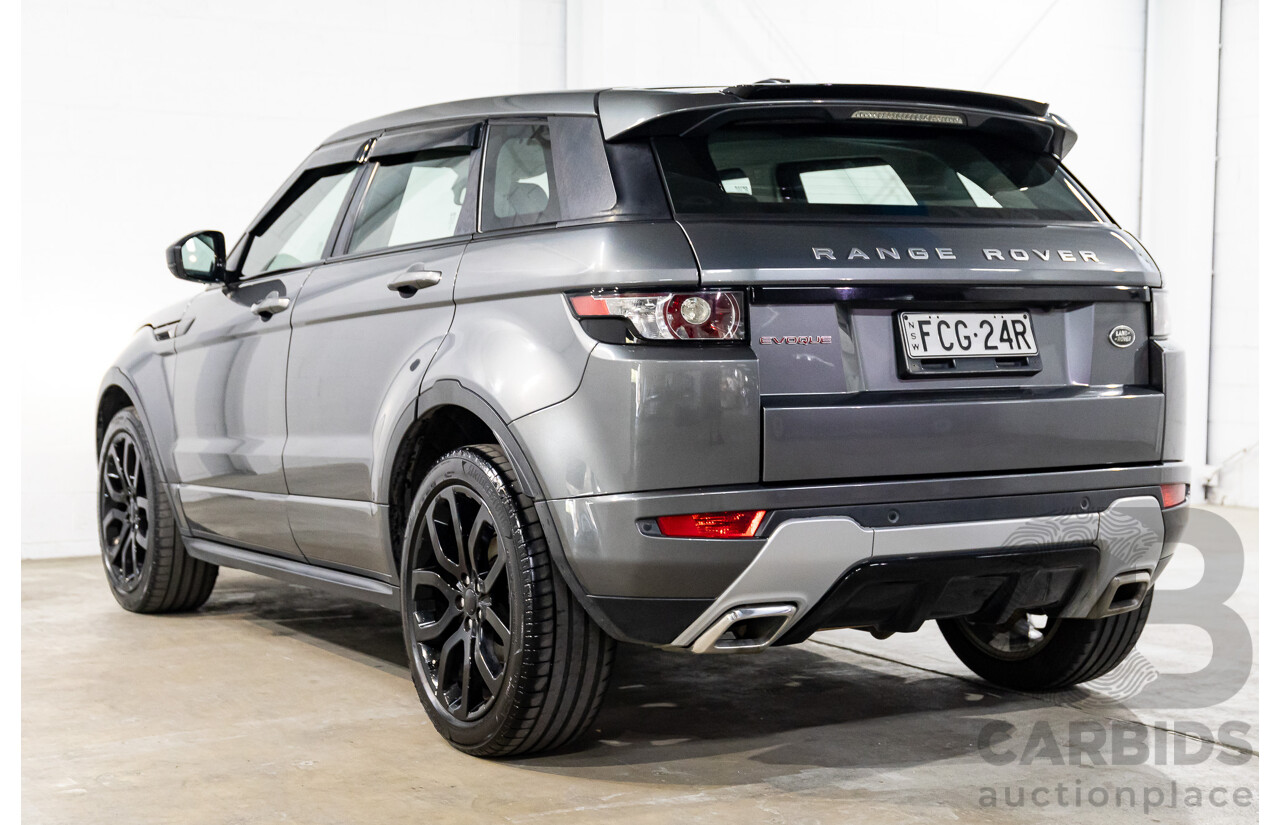 1/2015 Range Rover Evoque SD4 Dynamic LV MY15 5d Wagon Corris Grey Turbo Diesel 2.2L