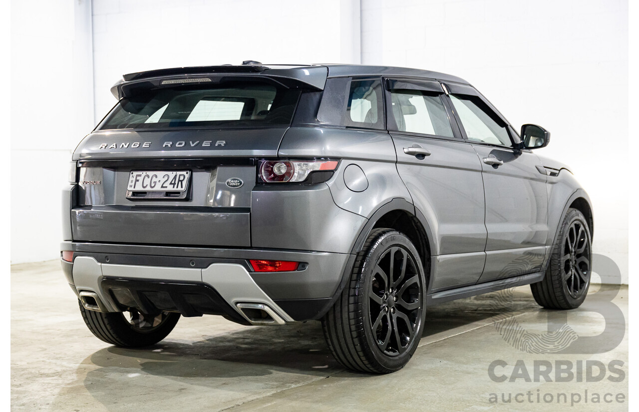 1/2015 Range Rover Evoque SD4 Dynamic LV MY15 5d Wagon Corris Grey Turbo Diesel 2.2L