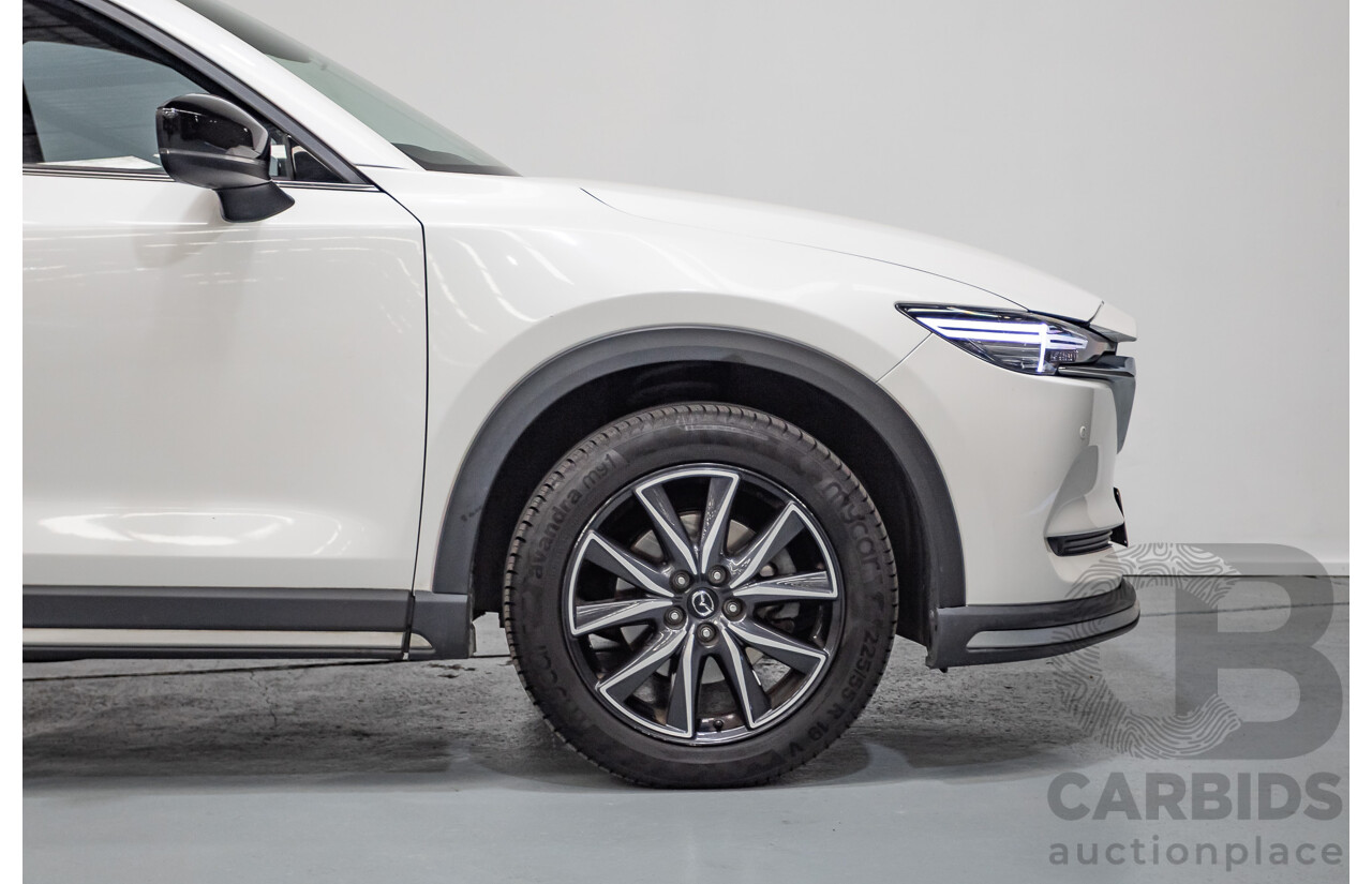 09/2017 Mazda CX-5 Akera (AWD) MY17.5 (KF SERIES 2) 4D Wagon Snowflake White Pearl Turbo Diesel 2.2L