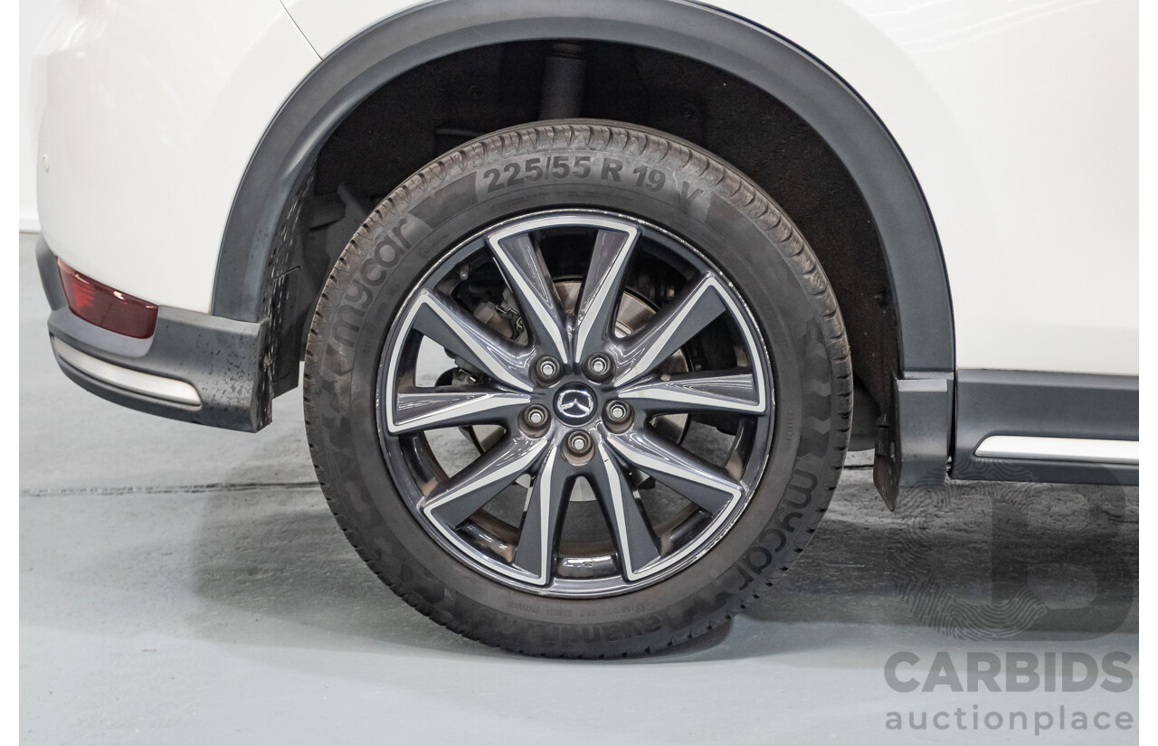 09/2017 Mazda CX-5 Akera (AWD) MY17.5 (KF SERIES 2) 4D Wagon Snowflake White Pearl Turbo Diesel 2.2L