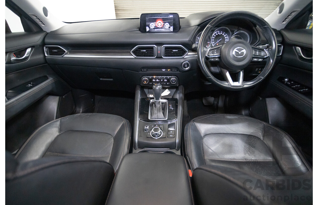 09/2017 Mazda CX-5 Akera (AWD) MY17.5 (KF SERIES 2) 4D Wagon Snowflake White Pearl Turbo Diesel 2.2L