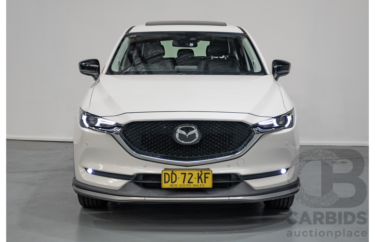 09/2017 Mazda CX-5 Akera (AWD) MY17.5 (KF SERIES 2) 4D Wagon Snowflake White Pearl Turbo Diesel 2.2L