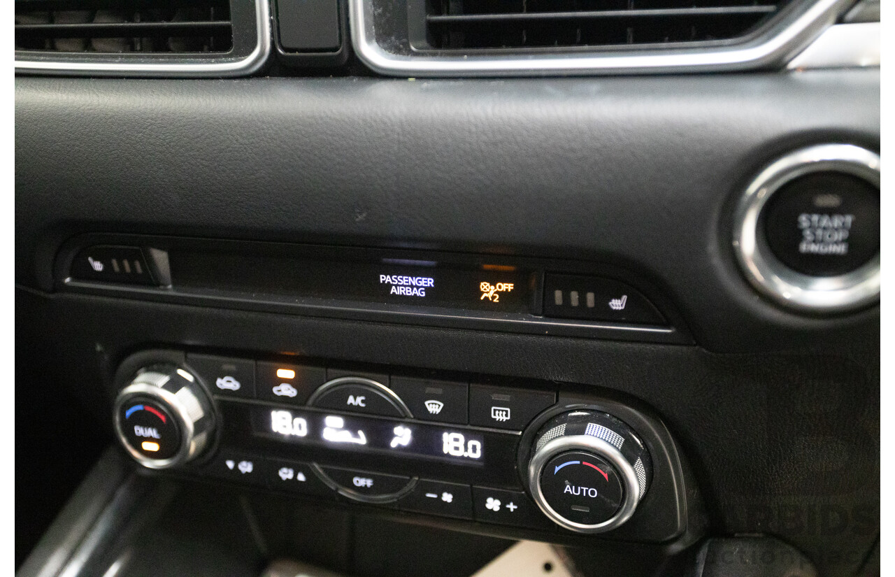 09/2017 Mazda CX-5 Akera (AWD) MY17.5 (KF SERIES 2) 4D Wagon Snowflake White Pearl Turbo Diesel 2.2L