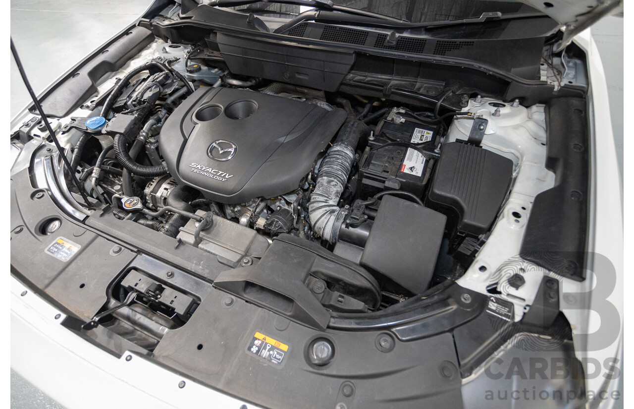 09/2017 Mazda CX-5 Akera (AWD) MY17.5 (KF SERIES 2) 4D Wagon Snowflake White Pearl Turbo Diesel 2.2L