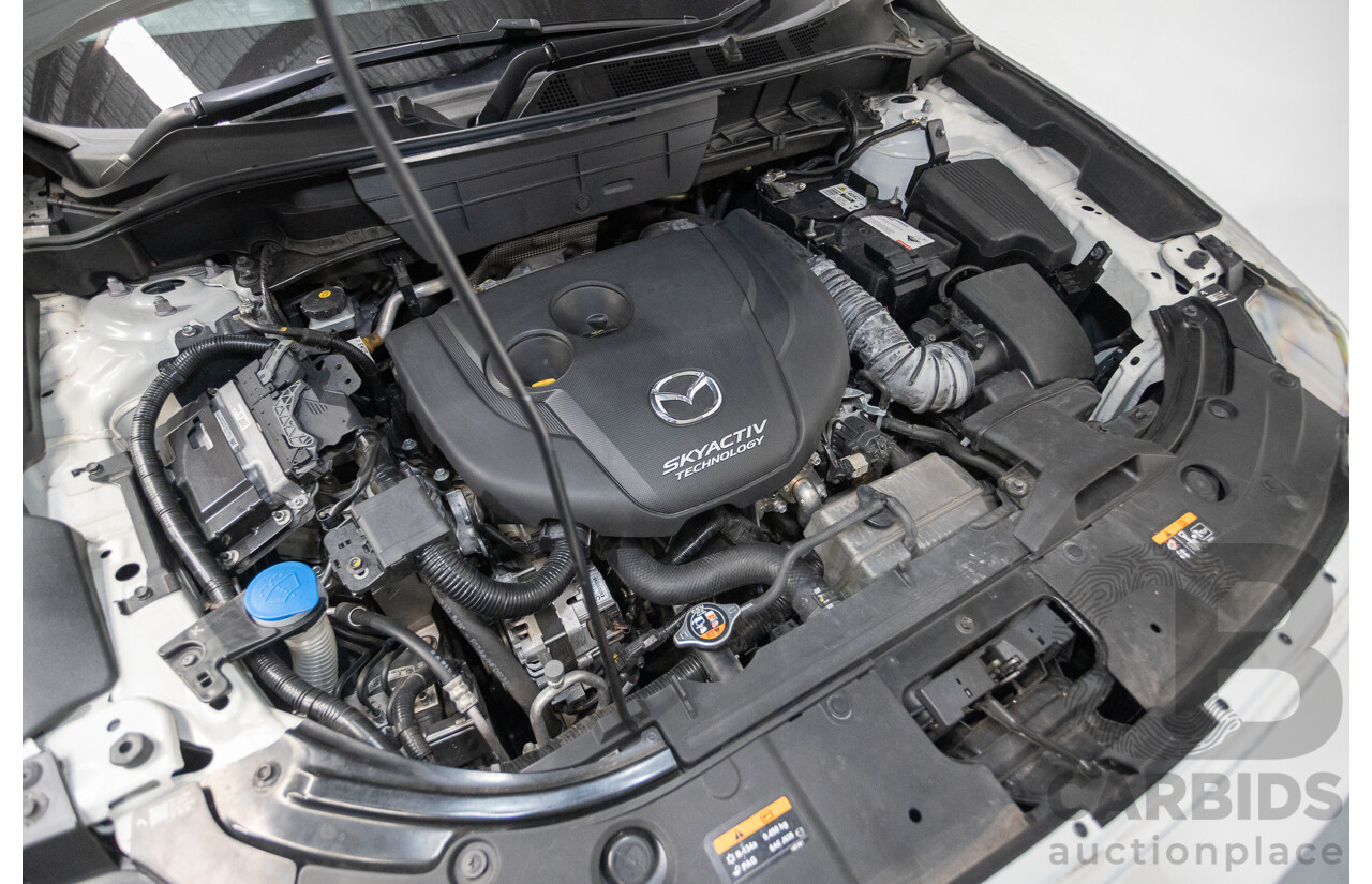 09/2017 Mazda CX-5 Akera (AWD) MY17.5 (KF SERIES 2) 4D Wagon Snowflake White Pearl Turbo Diesel 2.2L