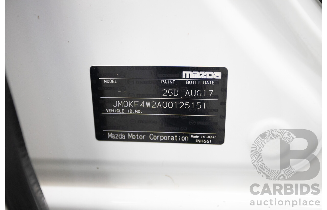 09/2017 Mazda CX-5 Akera (AWD) MY17.5 (KF SERIES 2) 4D Wagon Snowflake White Pearl Turbo Diesel 2.2L