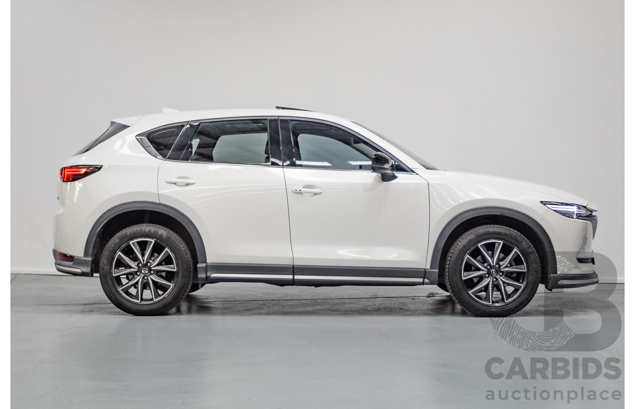 09/2017 Mazda CX-5 Akera (AWD) MY17.5 (KF SERIES 2) 4D Wagon Snowflake White Pearl Turbo Diesel 2.2L