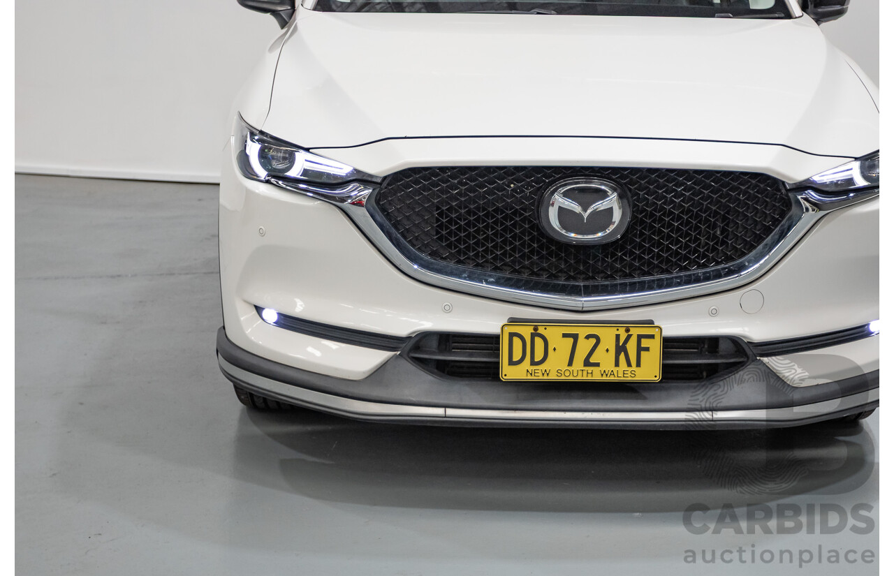 09/2017 Mazda CX-5 Akera (AWD) MY17.5 (KF SERIES 2) 4D Wagon Snowflake White Pearl Turbo Diesel 2.2L