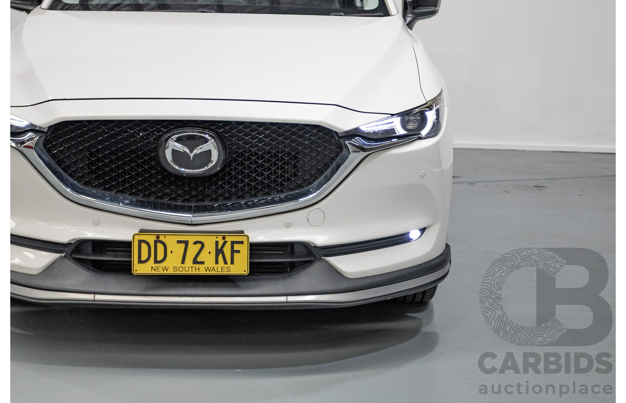 09/2017 Mazda CX-5 Akera (AWD) MY17.5 (KF SERIES 2) 4D Wagon Snowflake White Pearl Turbo Diesel 2.2L