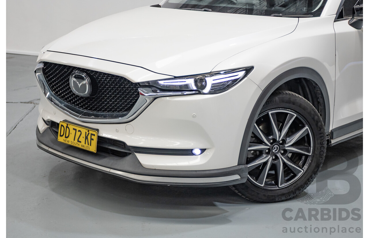 09/2017 Mazda CX-5 Akera (AWD) MY17.5 (KF SERIES 2) 4D Wagon Snowflake White Pearl Turbo Diesel 2.2L
