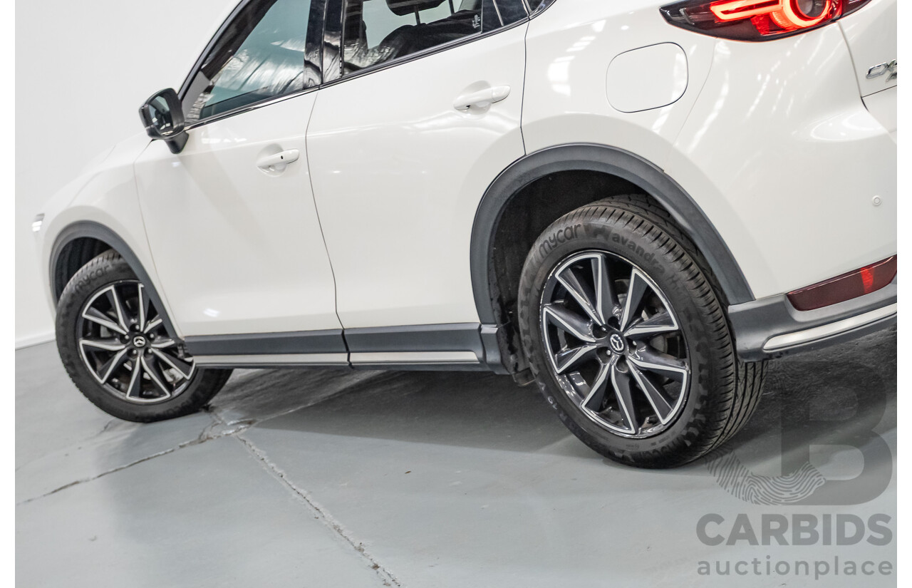 09/2017 Mazda CX-5 Akera (AWD) MY17.5 (KF SERIES 2) 4D Wagon Snowflake White Pearl Turbo Diesel 2.2L