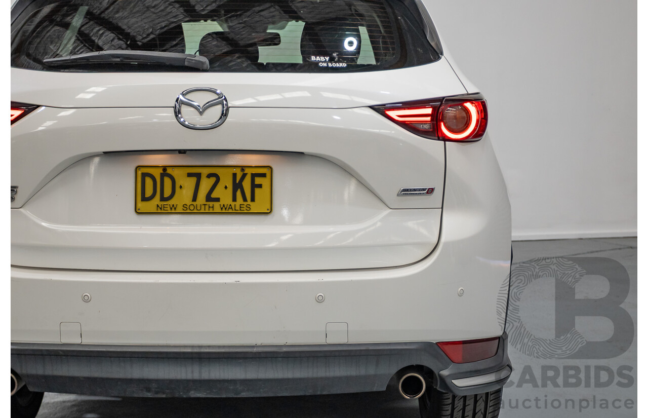 09/2017 Mazda CX-5 Akera (AWD) MY17.5 (KF SERIES 2) 4D Wagon Snowflake White Pearl Turbo Diesel 2.2L