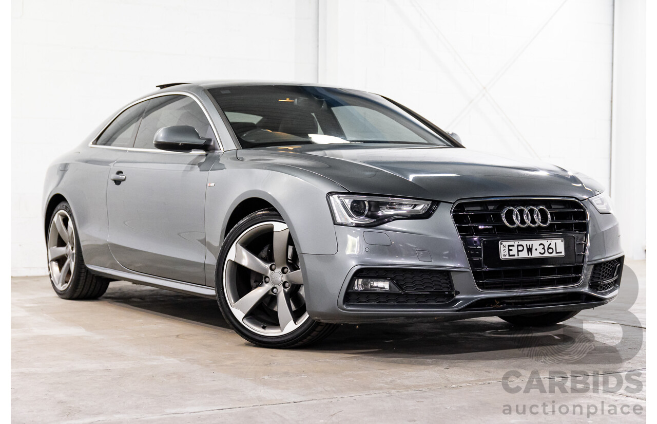 3/2014 Audi A5 2.0 TFSI S-Line Quattro 8T MY14 2d Coupe Monsoon Grey Metallic Turbo 2.0L