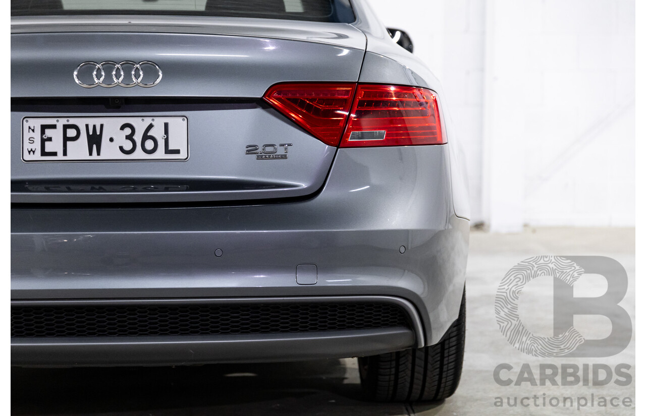 3/2014 Audi A5 2.0 TFSI S-Line Quattro 8T MY14 2d Coupe Monsoon Grey Metallic Turbo 2.0L