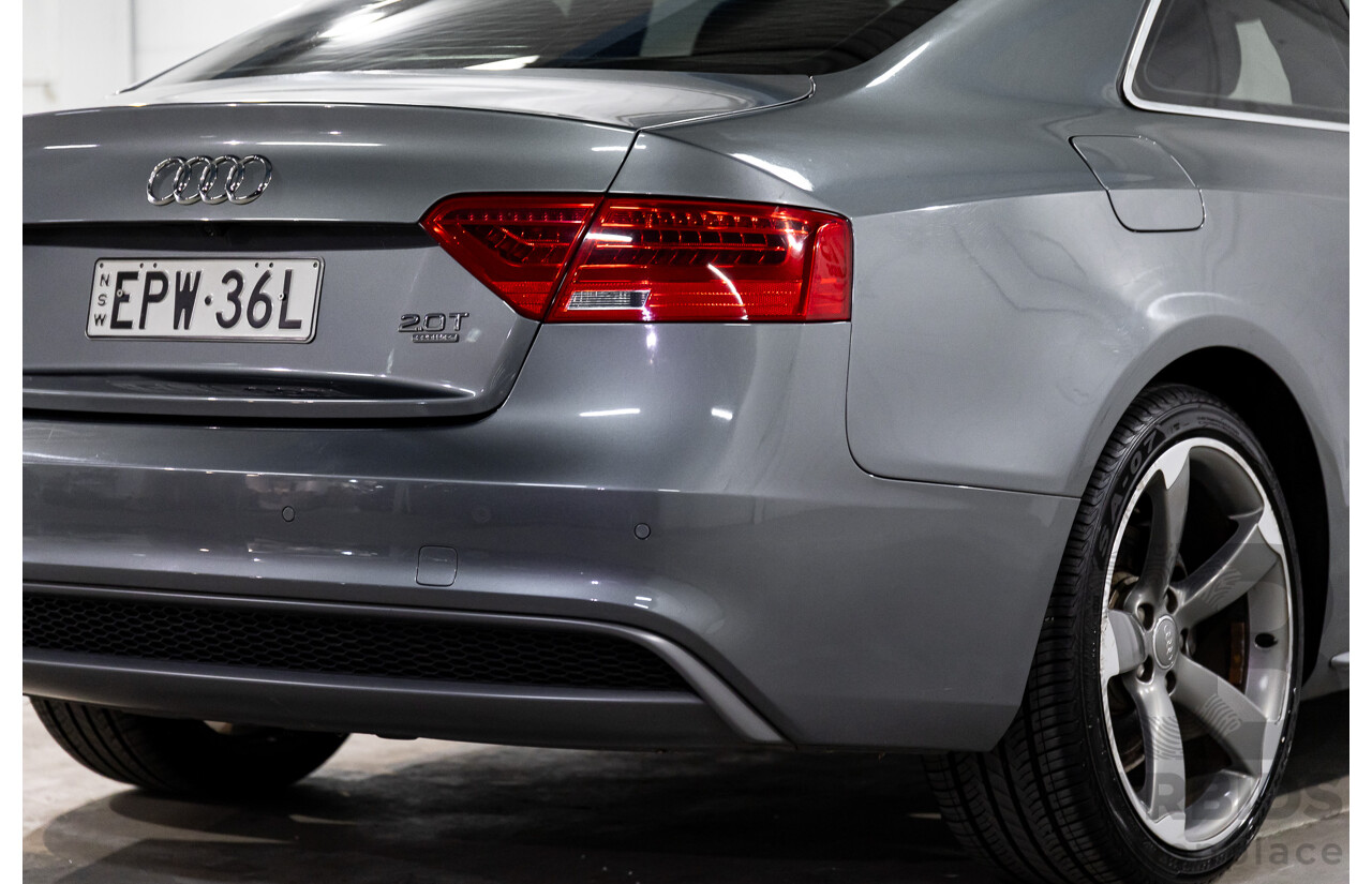 3/2014 Audi A5 2.0 TFSI S-Line Quattro 8T MY14 2d Coupe Monsoon Grey Metallic Turbo 2.0L