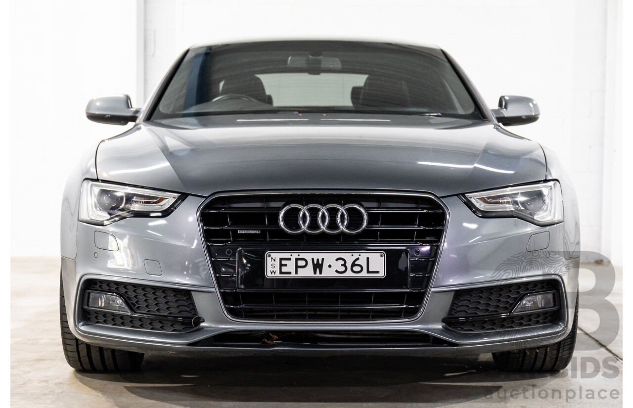 3/2014 Audi A5 2.0 TFSI S-Line Quattro 8T MY14 2d Coupe Monsoon Grey Metallic Turbo 2.0L