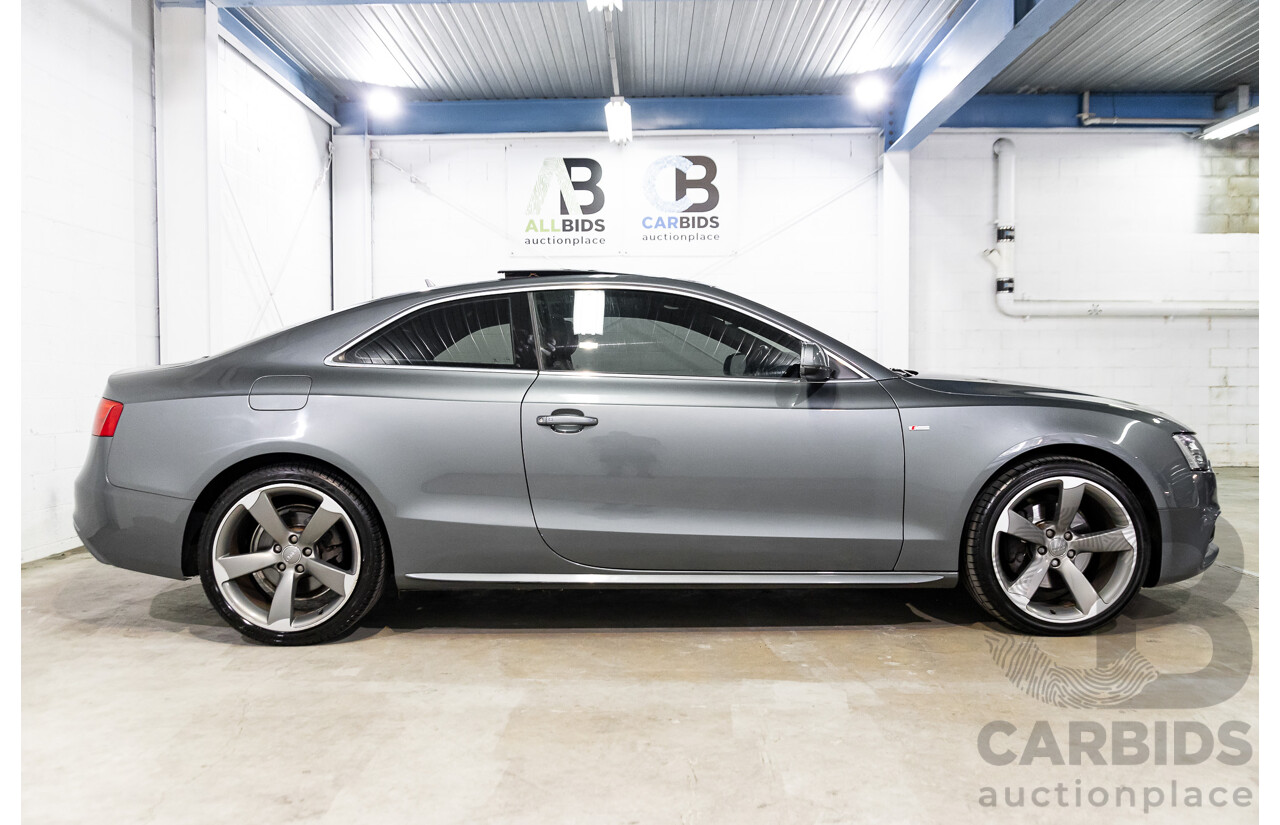3/2014 Audi A5 2.0 TFSI S-Line Quattro 8T MY14 2d Coupe Monsoon Grey Metallic Turbo 2.0L