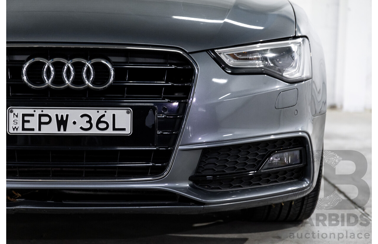 3/2014 Audi A5 2.0 TFSI S-Line Quattro 8T MY14 2d Coupe Monsoon Grey Metallic Turbo 2.0L