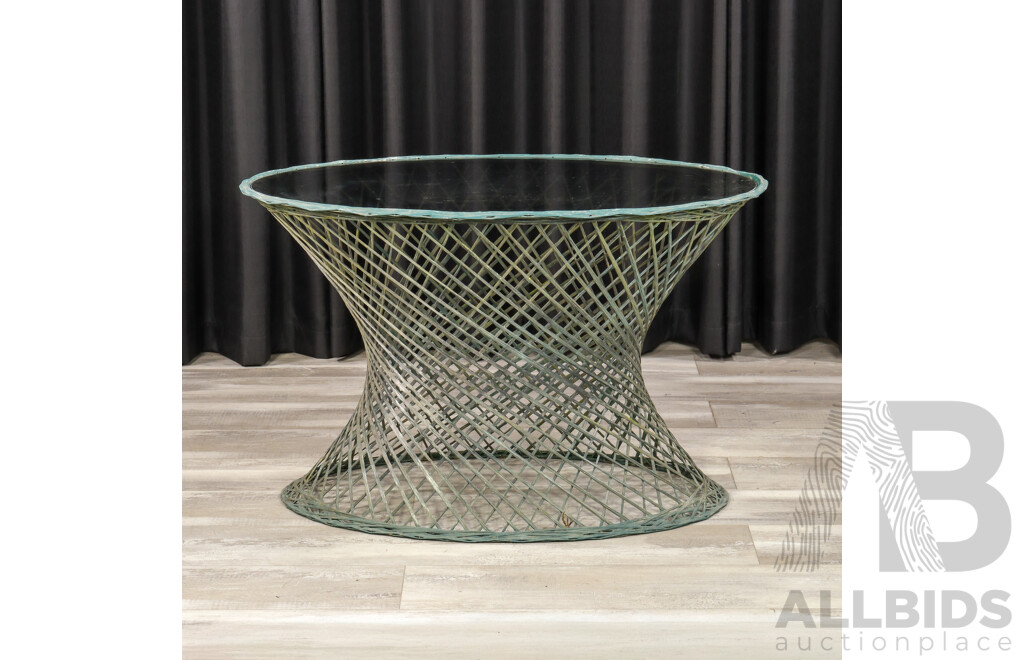 Vintage Spun Fiberglass Five Piece Outdoor Suite by Russell Woodard