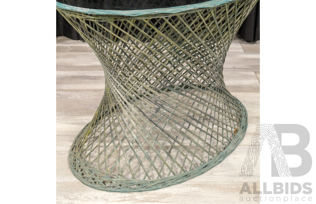 Vintage Spun Fiberglass Five Piece Outdoor Suite by Russell Woodard