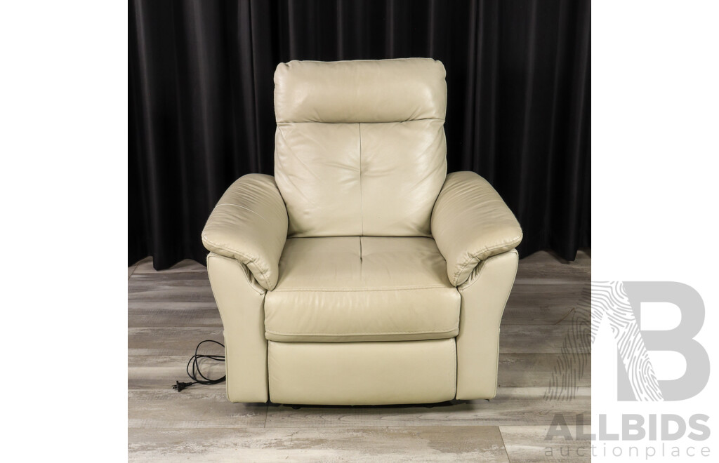 Leather Electric Reclining Armchair