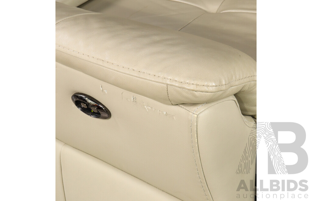 Leather Electric Reclining Armchair