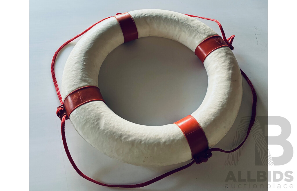 Assorted Boat Accessories, Including Life Buoy, Anchors and Feders - Lot of 5