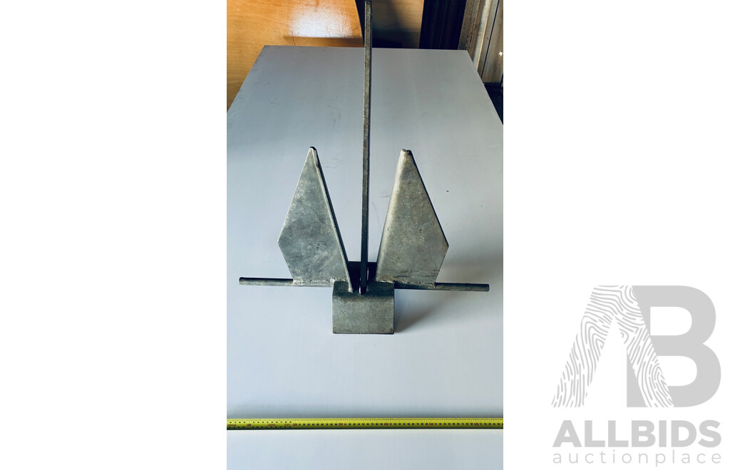 Assorted Boat Accessories, Including Life Buoy, Anchors and Feders - Lot of 5